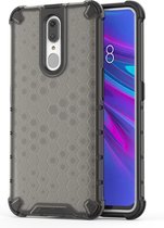 Honingraat schokbestendige pc + TPU-hoes voor OPPO F11 (zwart)