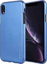 MERCURY GOOSPERY JELLY Serie Shockproof Soft TPU Case voor iPhone XR (blauw)