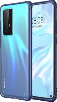 Voor Huawei P40 Pro Vierhoekige schokbestendige TPU + pc-beschermhoes (blauw)