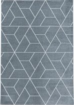 Modern laagpolig vloerkleed Efor - grijs 3715 - 80x150 cm
