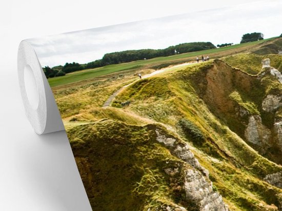 Papier peint - Papier peint photo peint Étretat - Largeur 330 cm x hauteur 220 cm