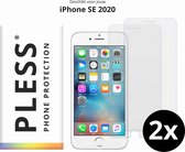 iPhone 7 Plus en iPhone 8 Plus Screenprotector Glas - 2x - Pless®