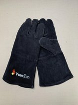 03 Gants résistant à la chaleur de VuurZon - cuir - gants - résistant à la chaleur - noir - ensemble