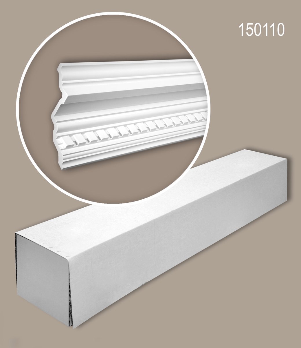 Profhome 150110 1 doos 5 stukken Kroonlijst 10 m