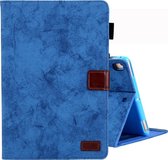 Voor iPad 10,2 inch Zakelijke Stijl Horizontale Flip Leren Case, met Houder & Kaartsleuf & Fotolijst & Slaap / Wekfunctie (Blauw)