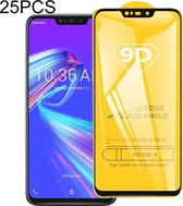 25 STUKS 9D Volledige lijm Volledig scherm Gehard glasfilm voor Asus Zenfone Max (M2) ZB633KL