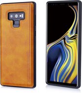 Voor Galaxy Note 9 Diaobaolee schokbestendig PU + TPU beschermhoes (geel)