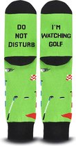 Grappige do not disturb I am watching golf sokken