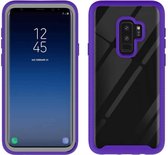 Voor Galaxy S9 Plus Shockproof Starry Sky PC + TPU beschermhoes (paars)