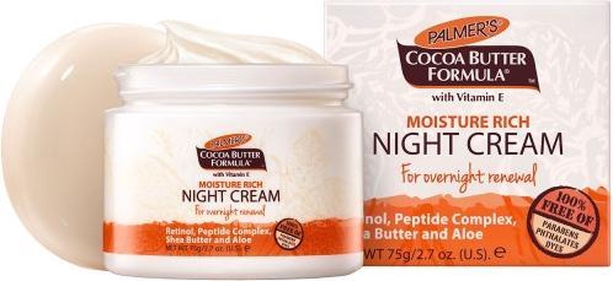 Palmers Cocoa Butter Moisture rijke nacht creme Retinol Peptide
