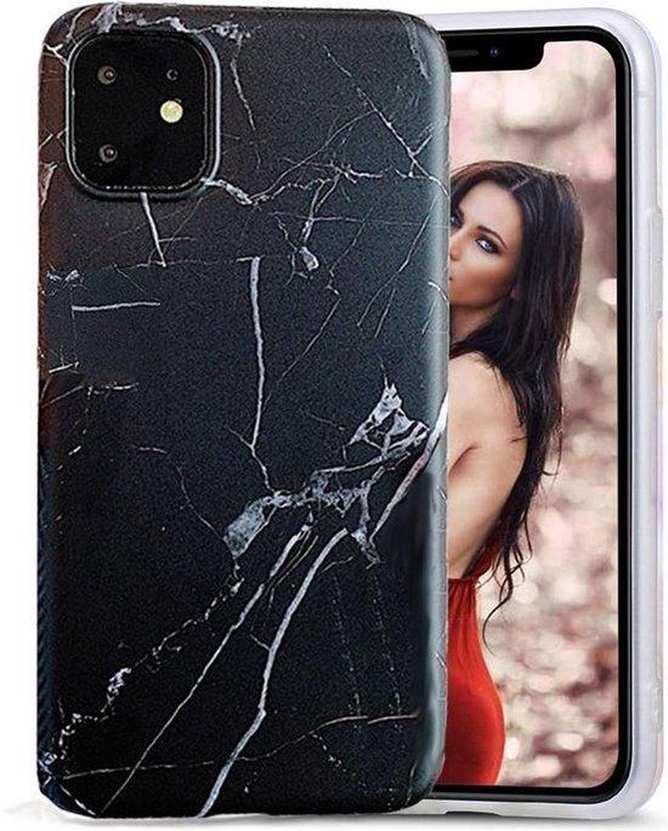 iPhone 11 Pro marmer case - hoesje marmer - zwart marmer - hoesje iPhone zwart - zwart hoesje