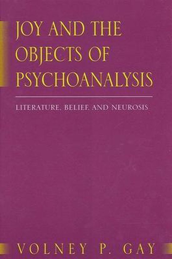 Joy and the Objects of Psychoanalysis - cover