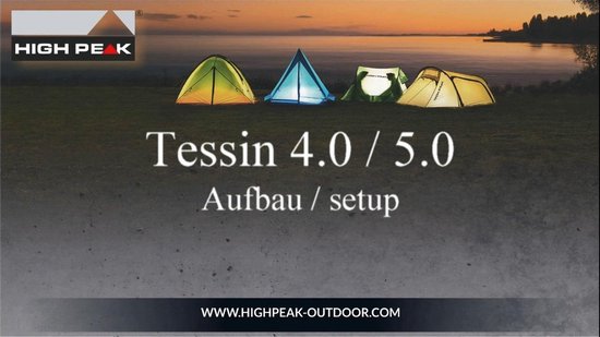 Peak - Persoons - High 4 Tessin bol Nimbus 4.0 Grijs Koepeltent |
