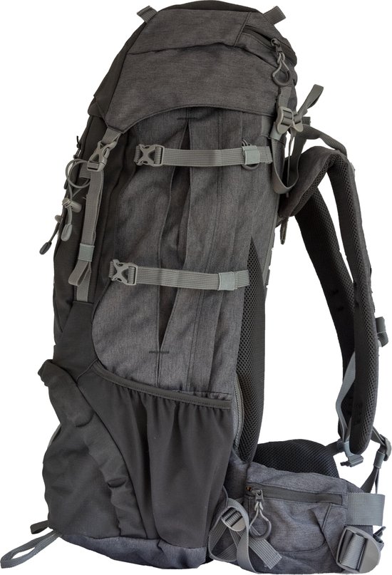 Tenson Trekker 55 L - Rugzak - Unisex - Zwart - Maat 55 Liter | bol.com