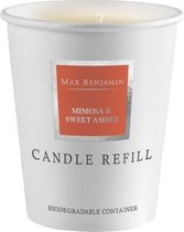 Max Benjamin Navulling Geurkaars Mimosa & Sweet Amber 75 Cm Oranje