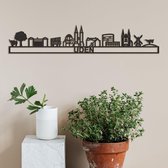 Skyline Uden zwart mdf (hout) - 60cm - City Shapes wanddecoratie