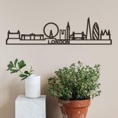 Skyline London zwart mdf (hout) - 60cm - City Shapes wanddecoratie