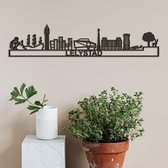 Skyline Lelystad zwart mdf (hout) - 60cm - City Shapes wanddecoratie