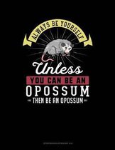 Always Be Yourself Unless You Can Be an Opossum Then Be an Opossum