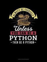 Always Be Yourself Unless You Can Be A Python Then Be A Python