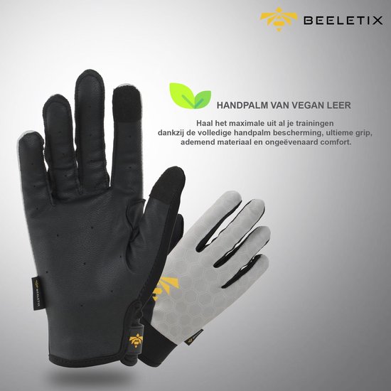 Beeletix Full Finger Sport & Fitness Handschoenen - Touchscreen Tip -  CrossFit -... | bol.com