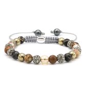 Spiral Warm Coffee xs (grey crystal) 83666 (Lengte: 17.50-19.00 cm)