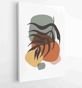 Abstract art nature background vector. Modern shape line art wallpaper 4 - Moderne schilderijen – Vertical – 1933708178 - 50*40 Vertical