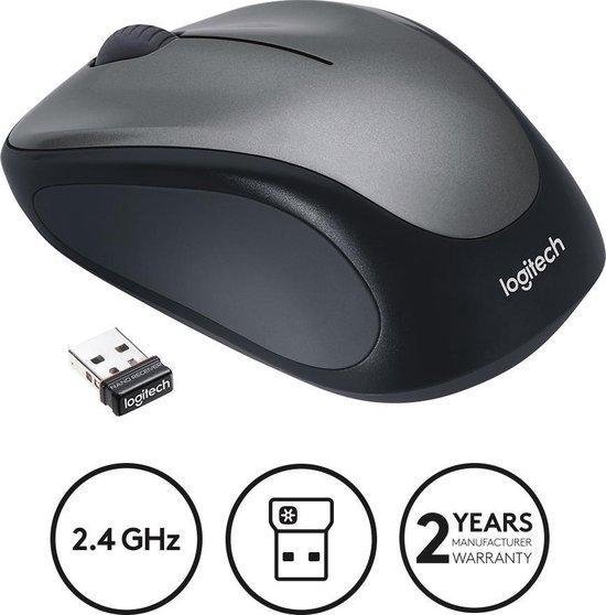 Logitech M235 - Draadloze Muis - Grijs