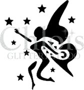 Chloïs Glittertattoo Sjabloon 5 Stuks - Fairy Stars - CH3502 - 5 stuks gelijke zelfklevende sjablonen in verpakking - Geschikt voor 5 Tattoos - Nep Tattoo - Geschikt voor Glitter T