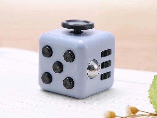 Fidget Cube tegen Stress - Fidget Toys - Speelgoed - Grijs/zwart - Merkloos