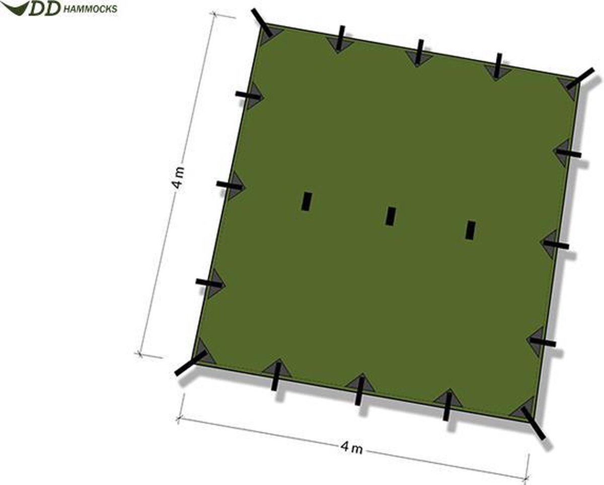 DD Hammocks Tarp 4x4 - Forest Green