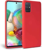 FONU Premium Siliconen Backcase Hoesje Samsung Galaxy A71 - Rood