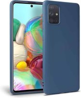 FONU Premium Siliconen Backcase Hoesje Samsung Galaxy A71 - Donkerblauw