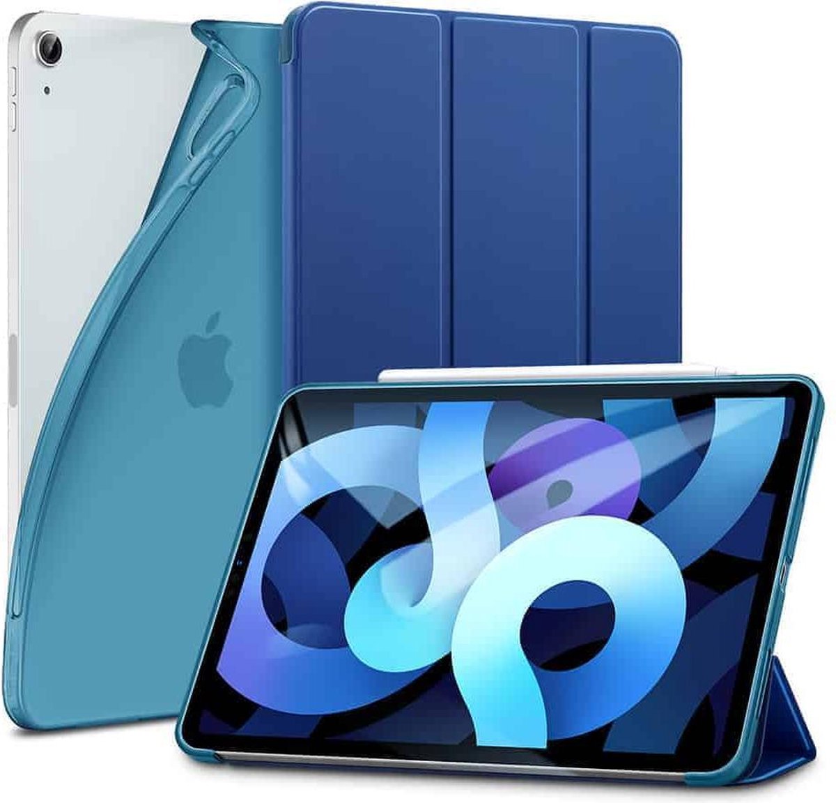 ESR Rebound Slim Apple iPad Air 2020/2022 Hoes Tri-Fold Book Case Blauw