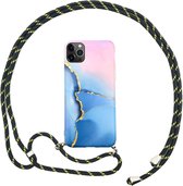 FONU Marmer Backcase Hoesje Met Koord iPhone 12 Pro Max - Sunset