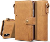 Mobigear Wallet Bookcase Hoesje - Geschikt voor Apple iPhone Xs - Cognac
