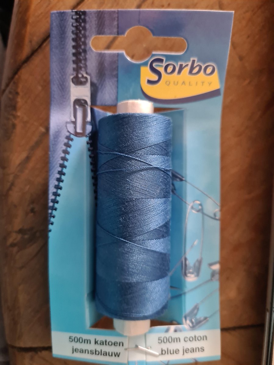 Sorbo 500m Katoen garen jeansblauw