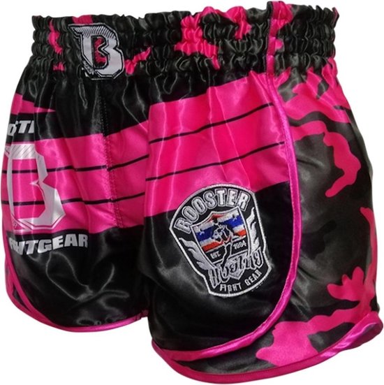 Booster Dames Muay Thai Short Ad Pink Corpus Maat Kickboxing Shorts Booster: XXS = Jeugd +/- 4-6 Jaar