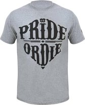 PRiDEorDiE T Shirts RECKLESS Grijs Maat - XXL