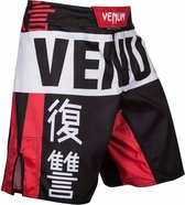 Venum Revenge Fight Shorts Zwart Rood XL - Jeansmaat 36/37