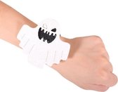 25 STKS Halloween Pop Ring Armband Ghost Festival Gift Feestdecoraties (White Ghost)