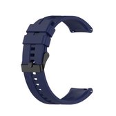 Voor Huawei Watch GT 2 46mm siliconen vervangende polsband horlogeband met zwarte gesp (nachtblauw)