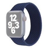 Single-turn geweven patroon siliconen horlogeband voor Apple Watch Series 6 & SE & 5 & 4 44 mm / 3 & 2 & 1 42 mm, maat: M (blauw)