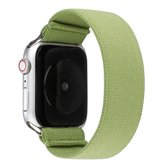 Effen kleur siliconen vervangende band horlogeband voor Apple Watch Series 6 & SE & 5 & 4 40 mm / 3 & 2 & 1 38 mm (groen)