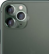 2 STUKS ENKAY Hat-Prince 0.2mm 9H 2.15D Ronde rand Achteruitrijcamera Lens Gehard Glas Film voor iPhone 11 Pro Max / 11 Pro