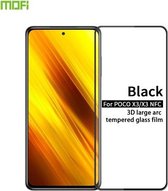 Voor Geschikt voor Xiaomi Poco X3 / X3 NFC MOFI 9H 3D explosieveilige gebogen scherm gehard glasfilm (zwart)