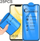 25 STKS 2.5D Full Glue Full Cover Keramiek Film voor Huawei Nova 3 / Nova 3i