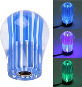 Crystal Three Light Car Ademhaling Racing Dash LED Magic Lamp Pookkop Pookknop met Basis, Maat: 6.0 * 4.5 * 3.0 cm (Blauw)