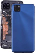 Originele batterij achterkant met cameralensafdekking voor Huawei Y5p (blauw)