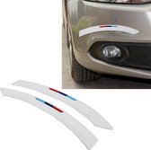 2 STKS Universele Auto Plastic anti-collision Sticker Autodeur Wrijven Bumper Strip Auto Guards Zijdeuren Kras Stickers Protector (Wit)